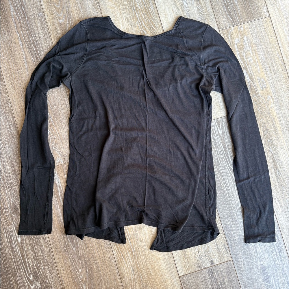 Lululemon Pima cotton Black Long Sleeve Women's Top